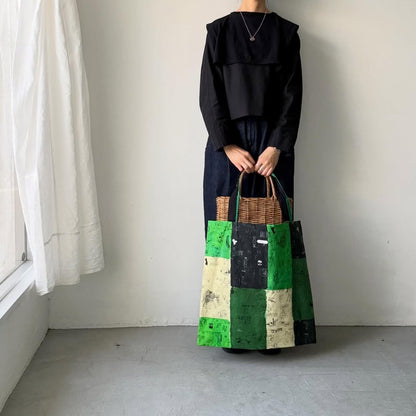 R&D.M.Co  モザイクグラフィティトートバッグ　グリーン