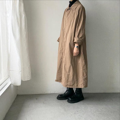 R&D.M.Co ガーメントダイステンカラーコート　ベージュ