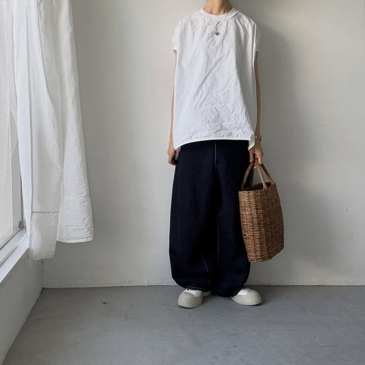 homspun コンパクトウェザーノースリーブ　ホワイト