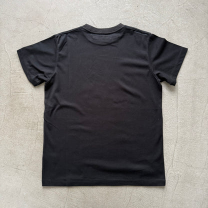 OLDMANS TAILOR   ブラシストロークプリント半袖Tシャツ　ブラック