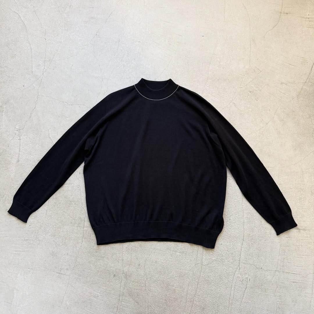 cion  コットンモックネックニット