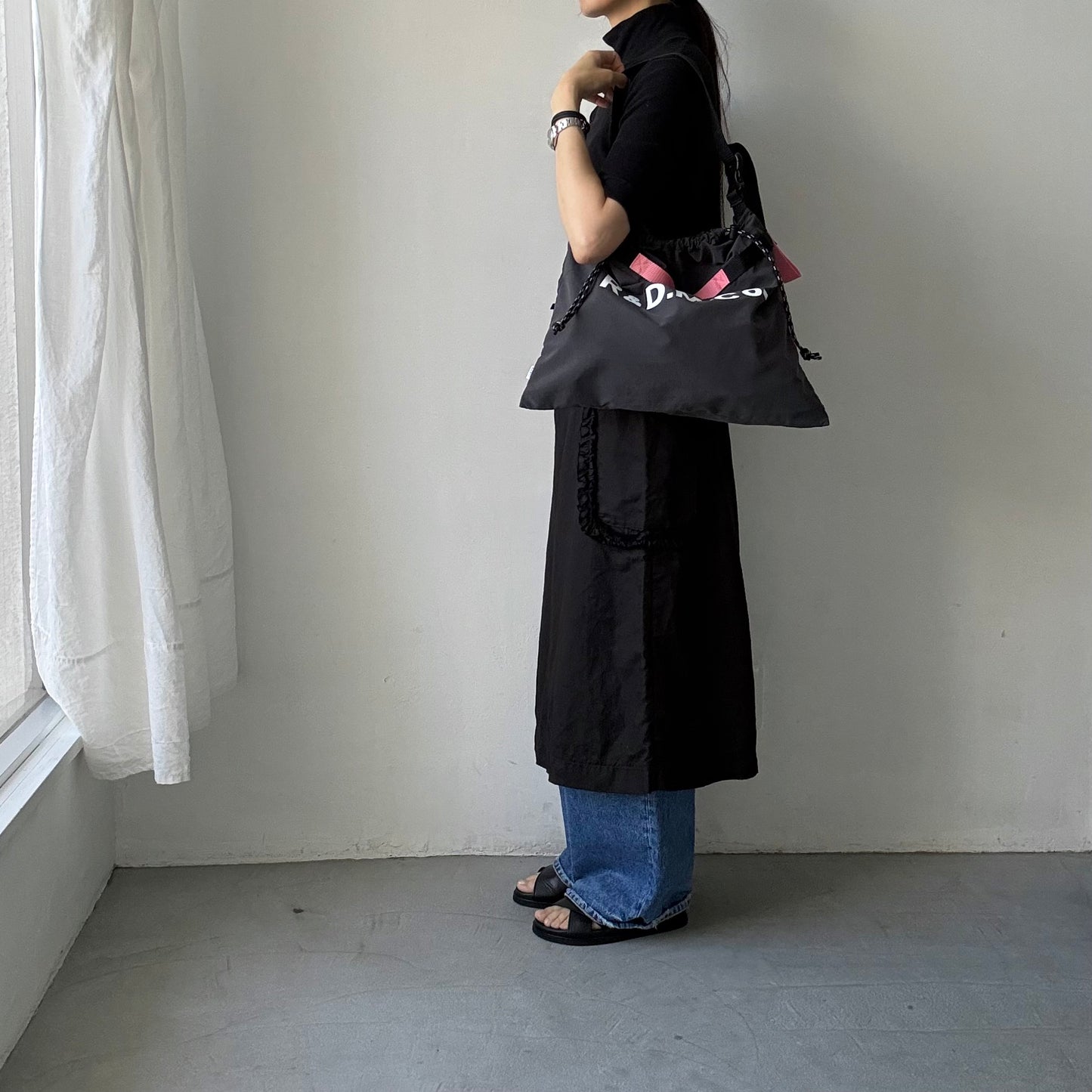 R&D.M.Co 　ショッピングバッグ　ダークグレー