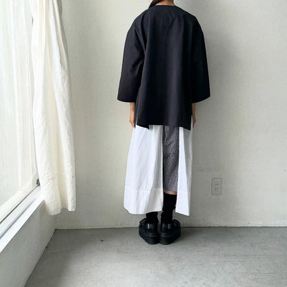 atelier d'antan Bouvetコットンプルオーバー　  ダークグレー