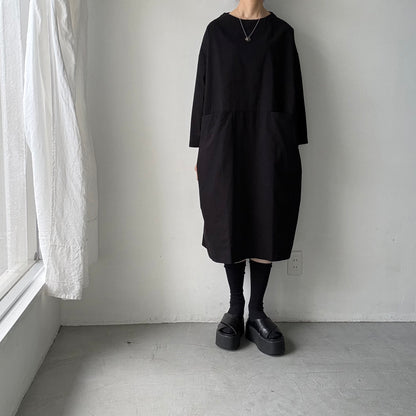 jujudhau デッドストックコットンイージードレス