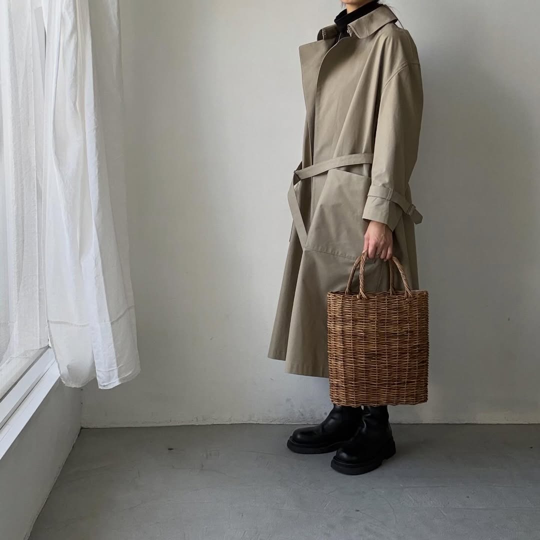 TENNE HANDCRAFTED MODERN　ブリスベンモスビッグサイズトレンチコート