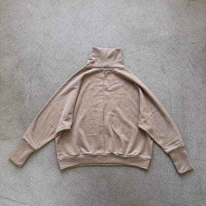 Linenya  コットンハイネックプルオーバー　ベージュ