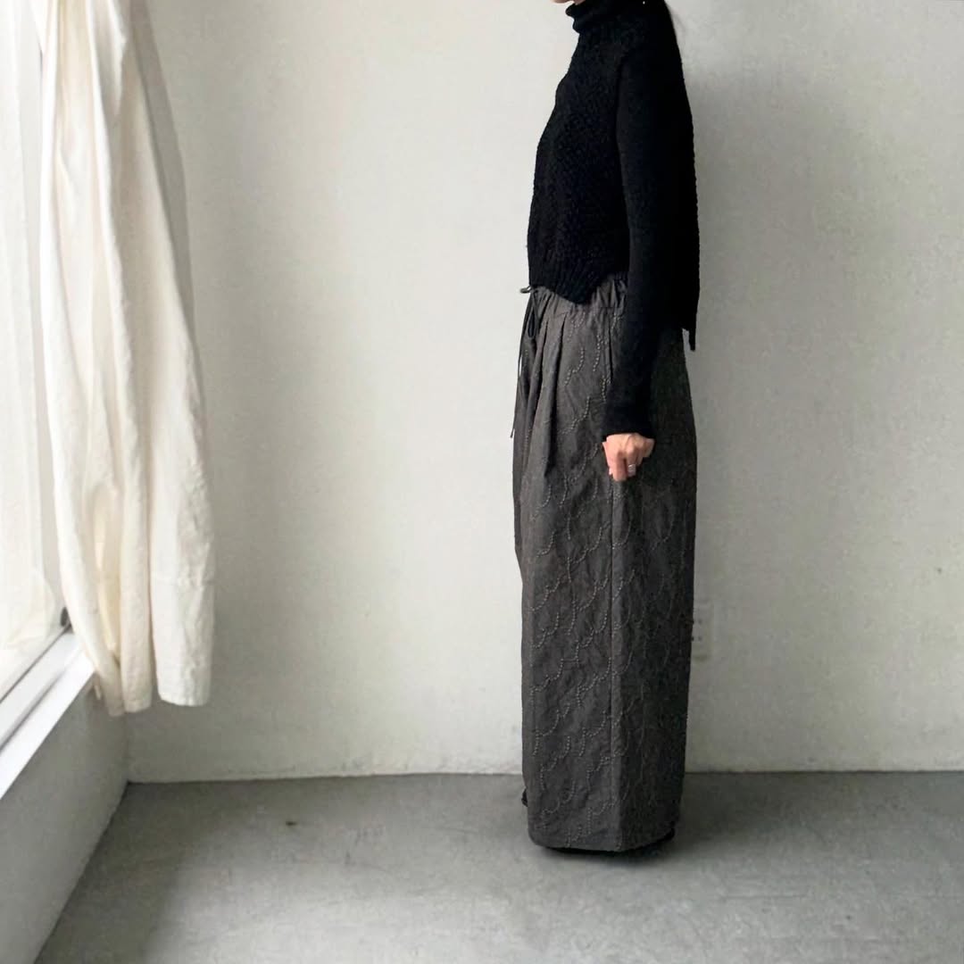 kijinokanosei  フラクタルワイドパンツ