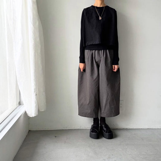 Linenya  タックワイドパンツ