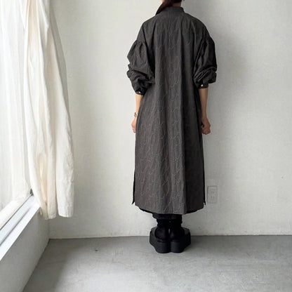 kijinokanosei  フラクタルシャツドレス