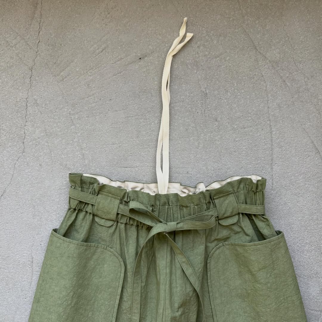 MAGALI コットンリネンファナージュロングパンツ