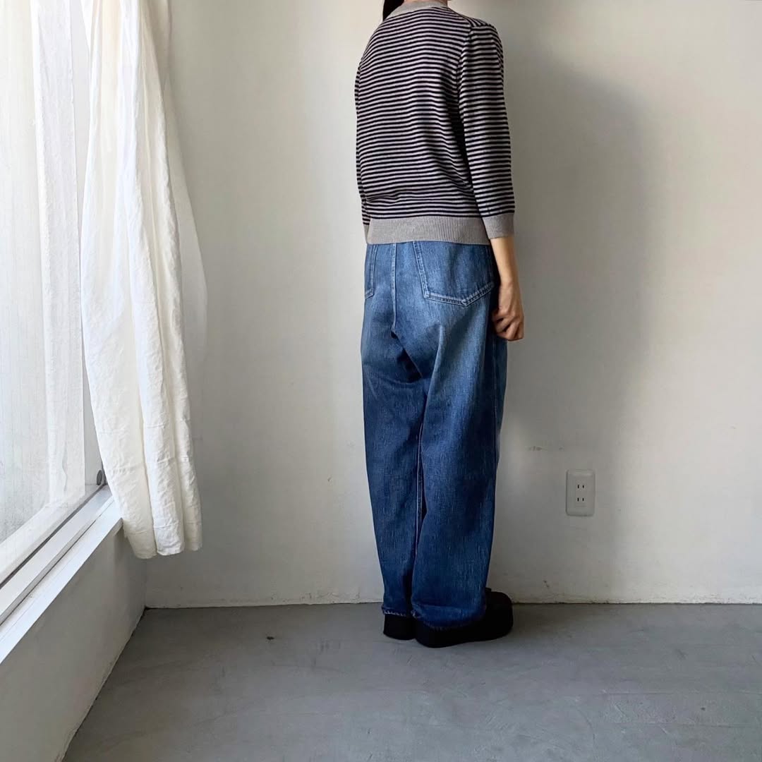 R&D.M.Co  ウールカシミアポケットプルオーバー　ボーダー