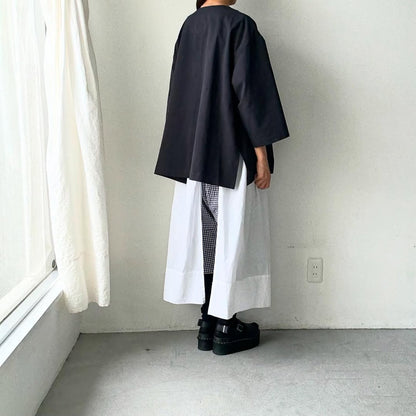 atelier d'antan Bouvetコットンプルオーバー　  ダークグレー