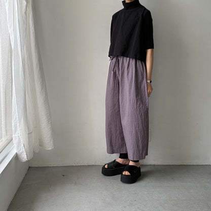 atelier d'antan Reymontコットンリネンバギーパンツ