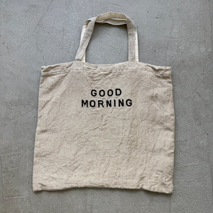 R&D.Ｍ.Co  GOOD MORNINGリネンバッグ