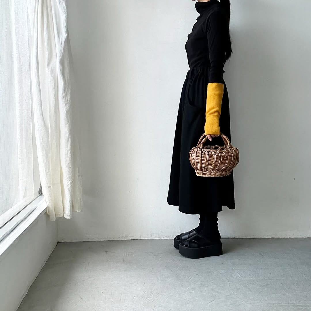 Kopka ウールアームウォーマー　イエロー