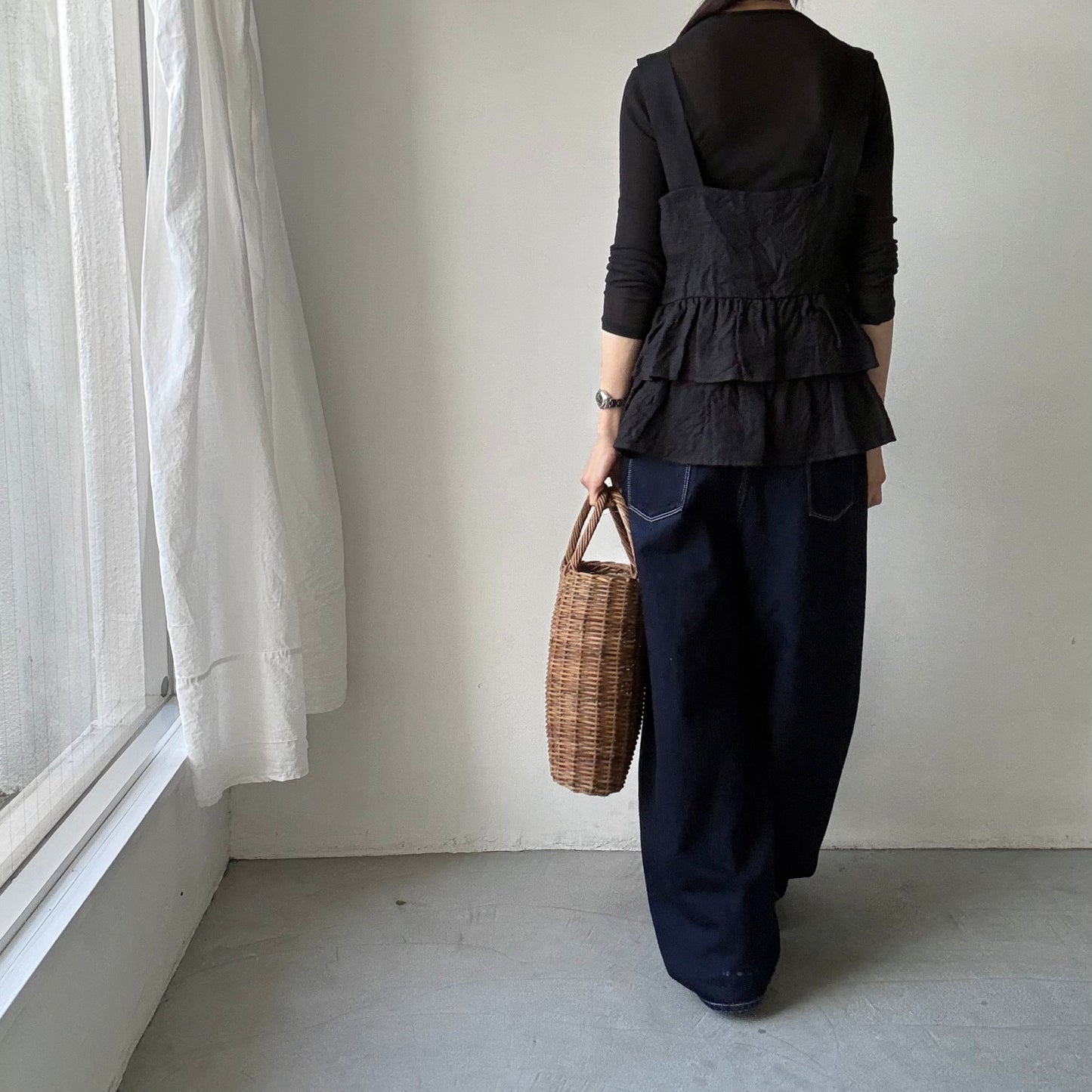 🟡週末入荷分予約受付中🟡cion リネンガーゼティアードビスチェ