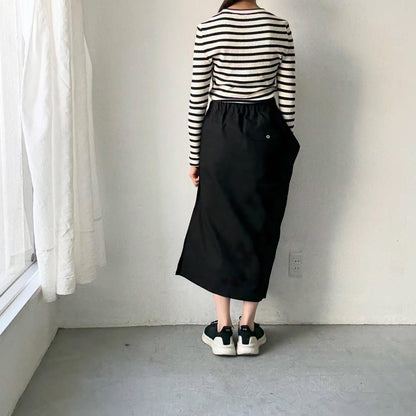 ゴーシュ  オーガニックダックコットンアシンメトリースカート　