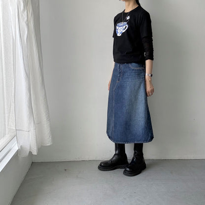 R&D.M.Co   BLUE WILLOWミルクティーTシャツ