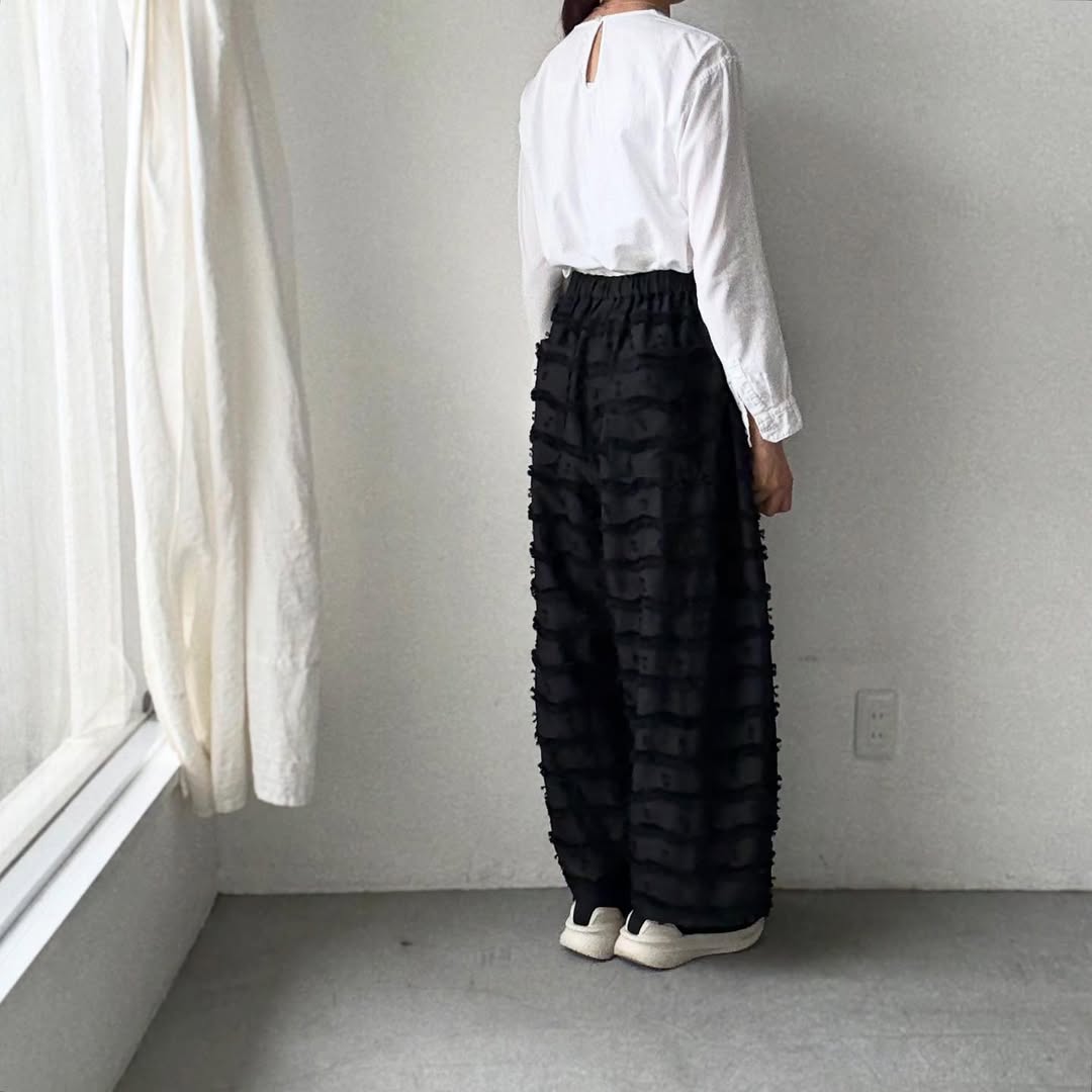 kijinokanosei  鳥の子ワイドパンツ