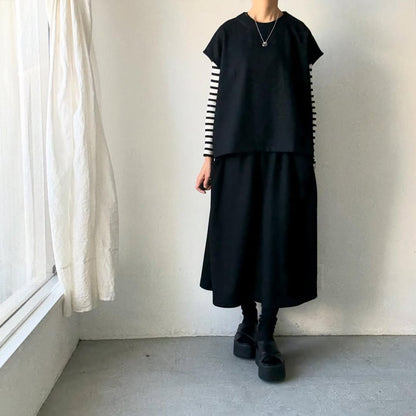 Linenya  ウールベスト　ブラック