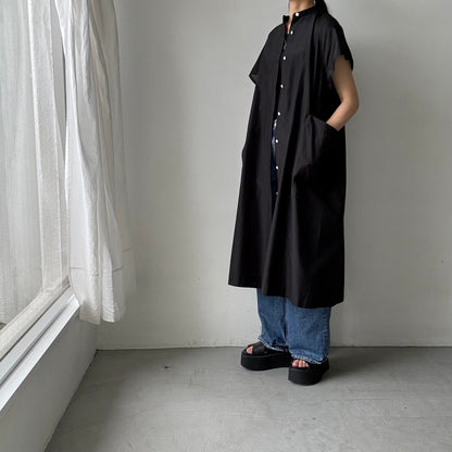 R&D.M.Co シルクコットンラグランハーフスリーブドレス