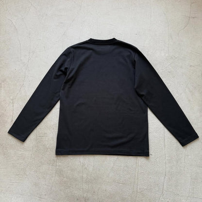 OLDMANS TAILOR OMTラバープリント長袖Tシャツ　ブラック