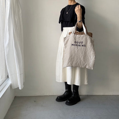 R&D.Ｍ.Co  GOOD MORNINGリネンバッグ
