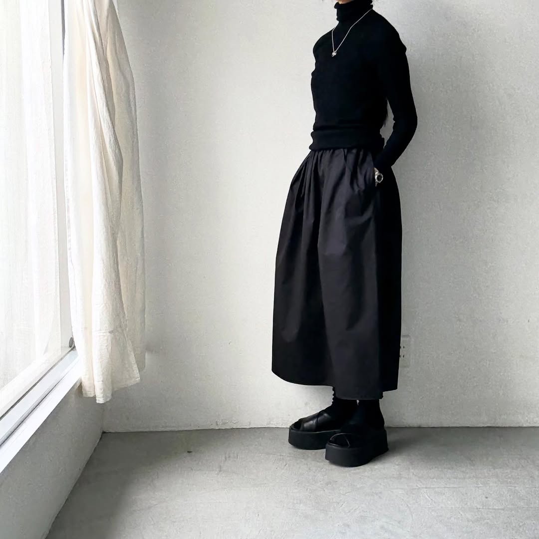 SACUCA  タックギャザースカート