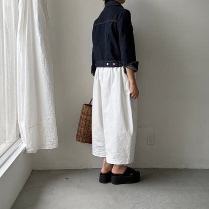 atelier d'antan Perriereコットンワイドパンツ　ホワイトsize 1