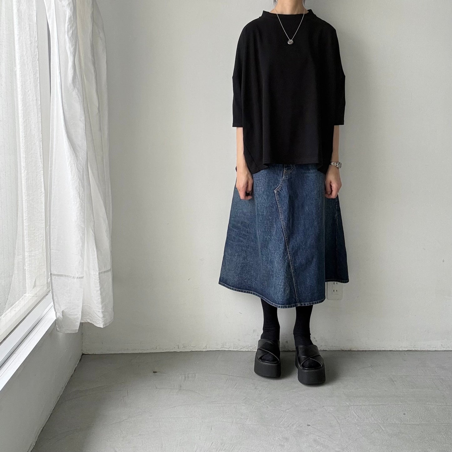 Linenya  テラヴェ7分袖Tシャツ