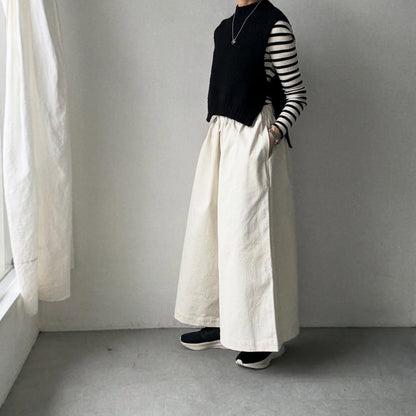 dui jujudhau  ワイドワイドパンツ　チノナチュラル