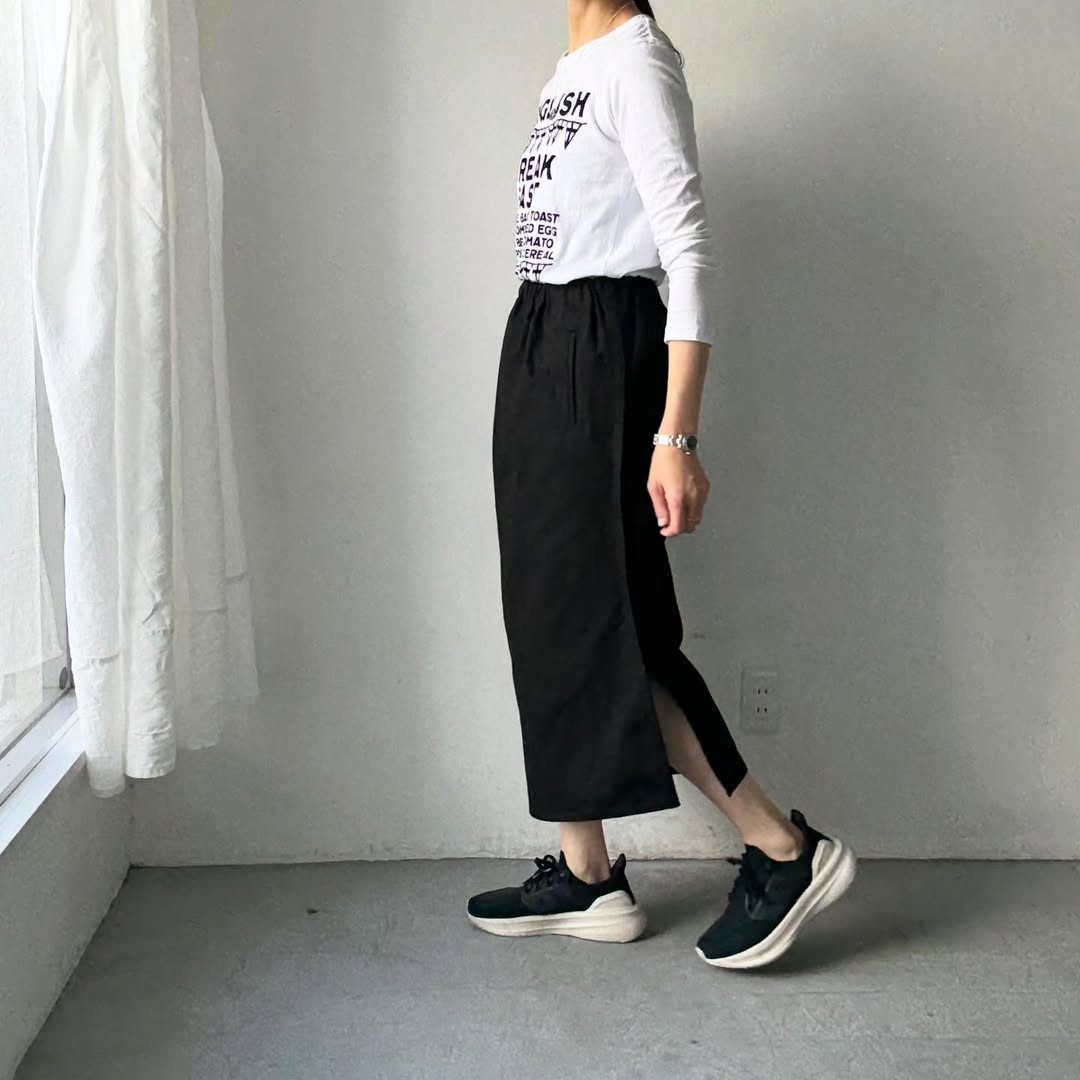 ゴーシュ  オーガニックダックコットンアシンメトリースカート　