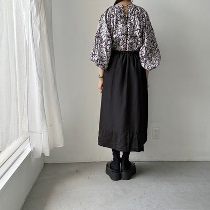 R&D.M.Co 　シルクサテンドッキングバルーンスカート