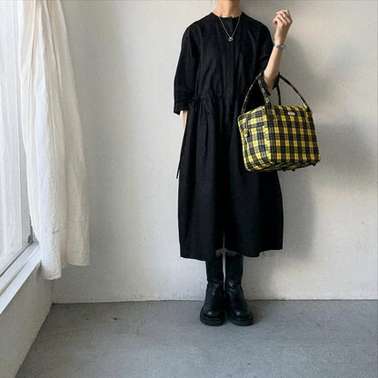 R&D.M.Co タータンチェックグロッサリーボストンバッグ　ルイス