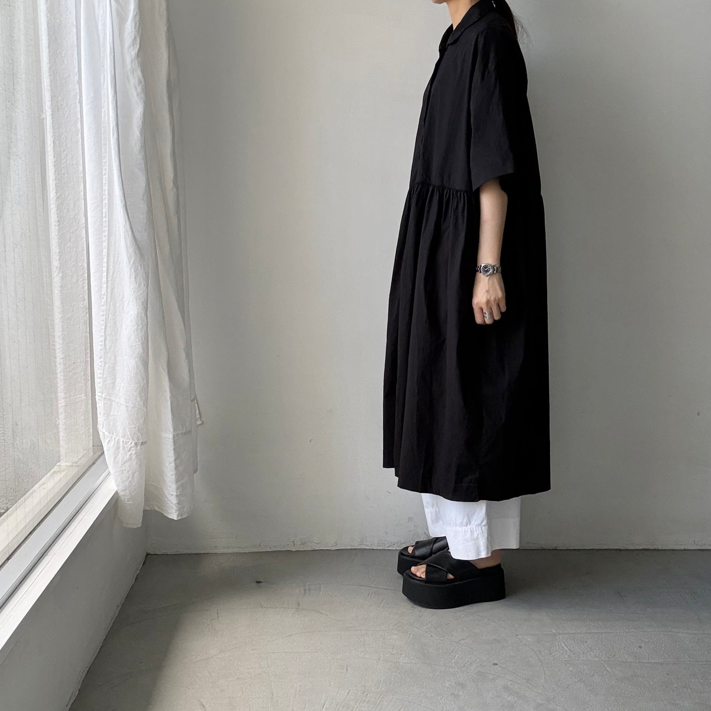jujudhau  ハーフスリーブドレス