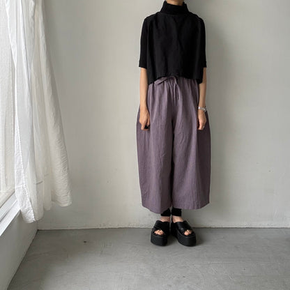 atelier d'antan Reymontコットンリネンバギーパンツ
