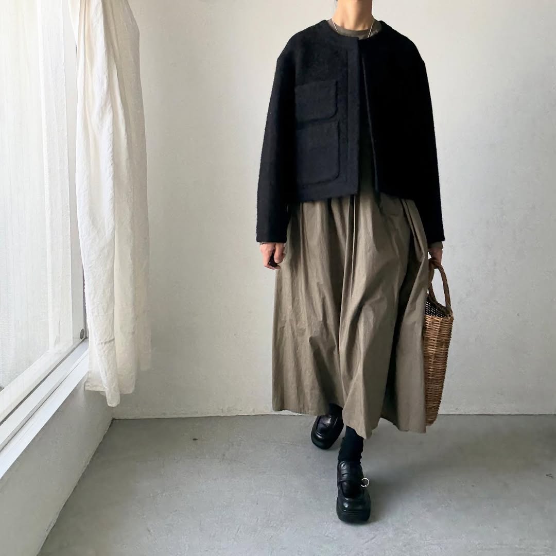 TENNE HANDCRAFTED MODERN アンゴラツイードジャケット