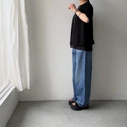 homspun  無地ノースリーブプルオーバー