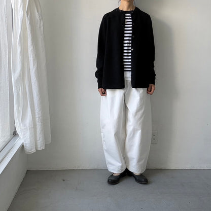 homspun ラムカーディガン　ブラック