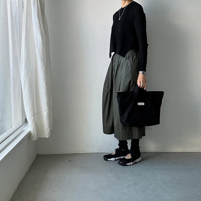 R&D.M.Co  トートバッグ(ファスナー付) ブラック