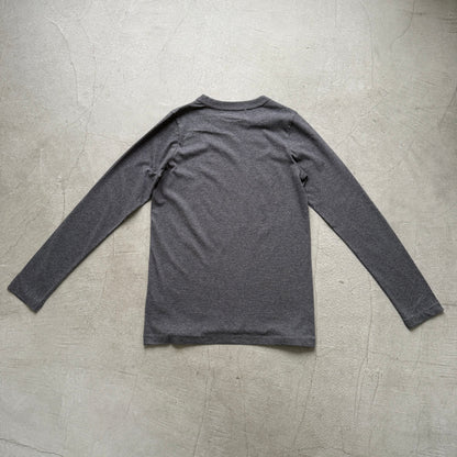 R&D.M.Co トレジャーハンティング長袖Tシャツ　チャコールグレー