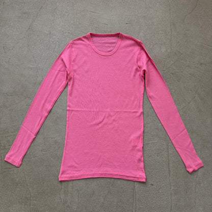ゴーシュ  強撚フライス長袖Tシャツ
color ブライトピンク