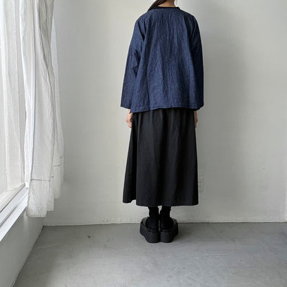 jujudhau デッドストックデニムダブルボタンシャツ
