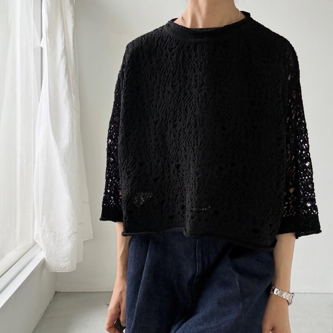 atelier naruse  スキャッタードホールニットプルオーバー