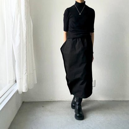 ゴーシュ  オーガニックダックコットンアシンメトリースカート　