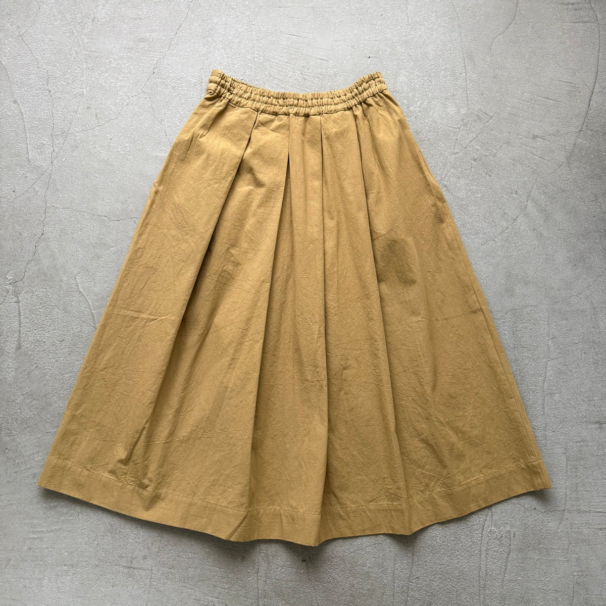 Linenya  コットンタックスカート　82センチ　ベージュ