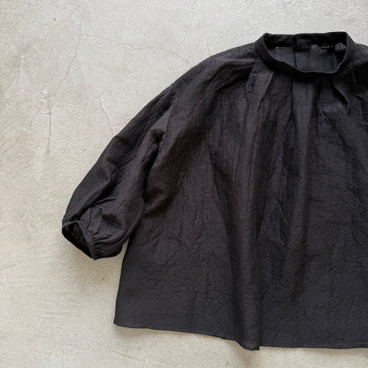 R&D.M.Co  シェーディングチェックスモックブラウス