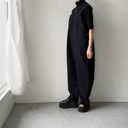 atelier naruse コットンリネンスラブオーバーオール