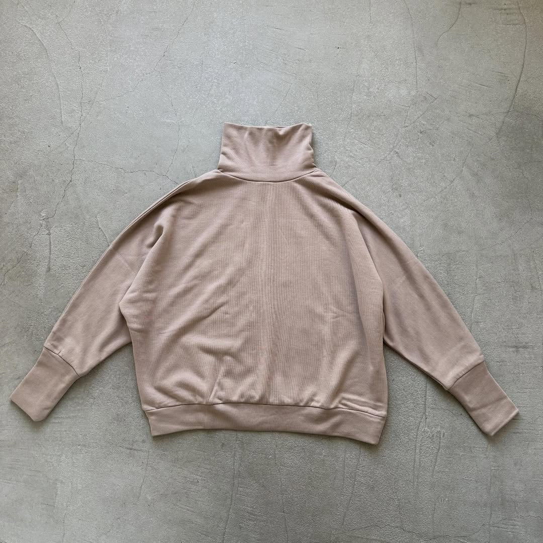 Linenya  コットンハイネックプルオーバー　ベージュ