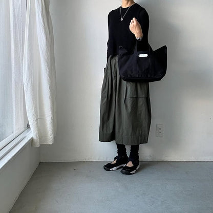 R&D.M.Co  トートバッグ(ファスナー付) ブラック